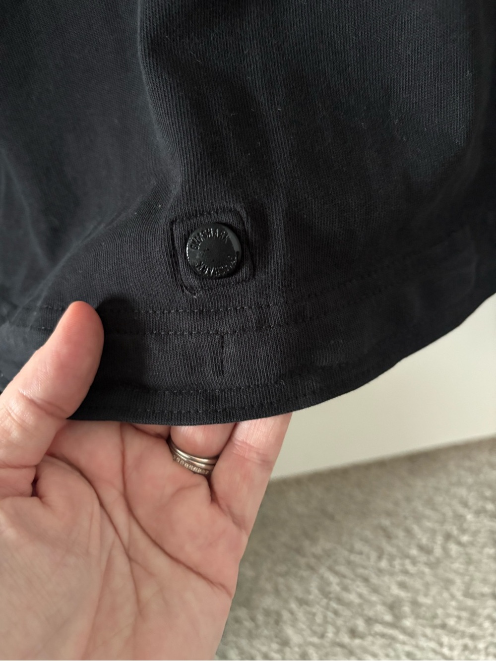 Gymshark Black 1/2 zip Crop Pullover Sweatshirt - Picture 6 of 8